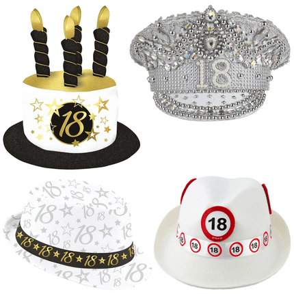 18 Jaar Hoeden - Partywinkel