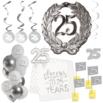 25 Jaar Getrouwd Versiering - Partywinkel