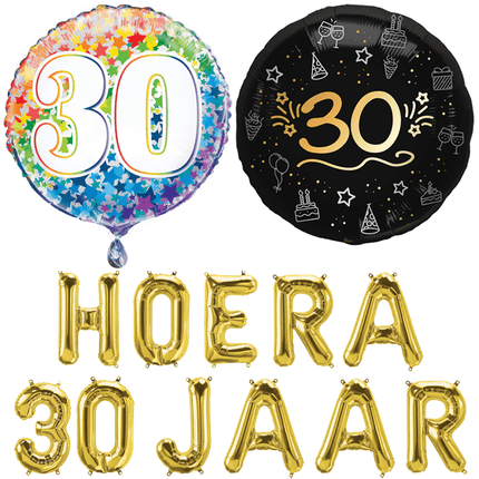 30 Jaar Folie Ballonnen - Partywinkel