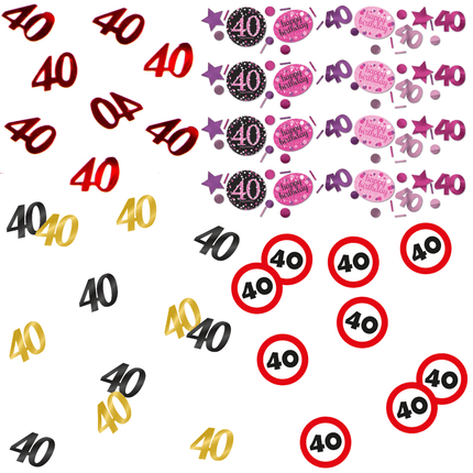 40 Jaar Confetti - Partywinkel