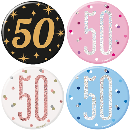 50 Jaar Buttons - Partywinkel