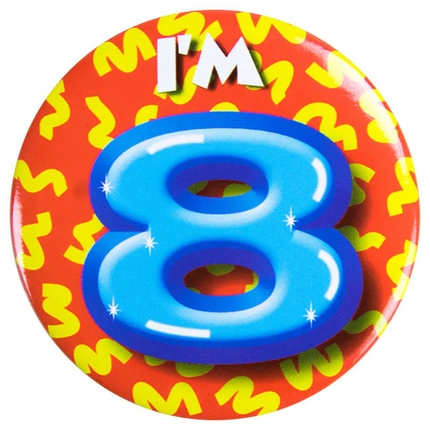 8 Jaar Buttons