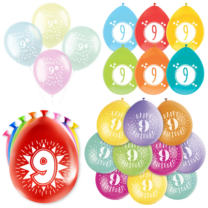 9 Jaar Latex Ballonnen