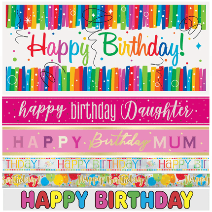 Happy Birthday Banners - Partywinkel