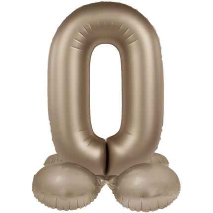 0 Jaar Cijfer Ballon Goud 72cm van Folat koop je bij Partywinkel