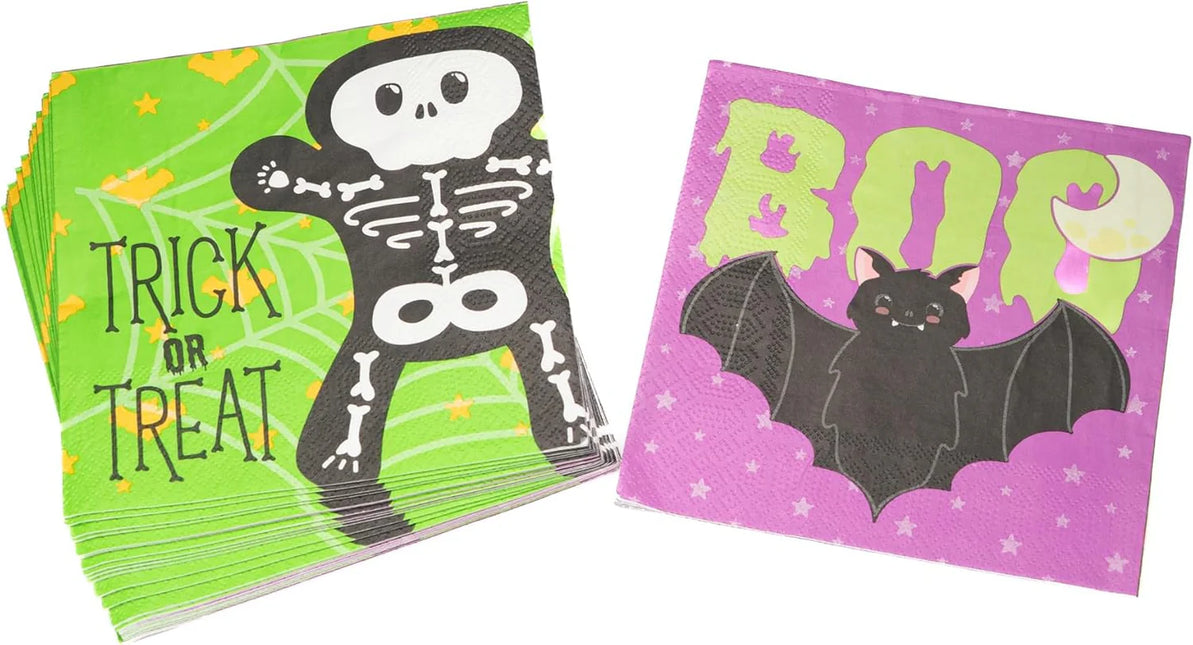 Halloween-servetit Trick Or Treat 3 -kerroksiset 33 cm 20 kpl