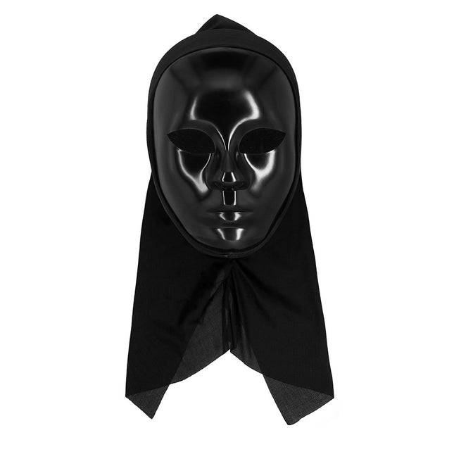 Naamio Mime hupulla musta