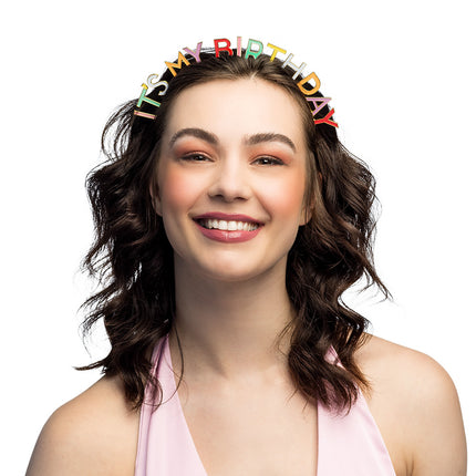 Metallinen diademi 'On syntymäpäiväni'