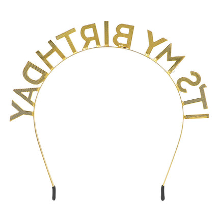 Metallinen diademi 'On syntymäpäiväni'