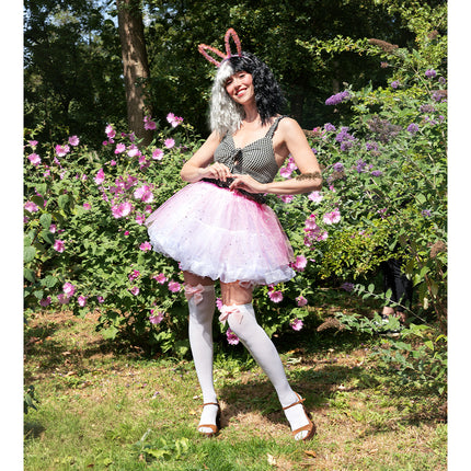 Sukkapari Bow valkoinen/vaaleanpunainen