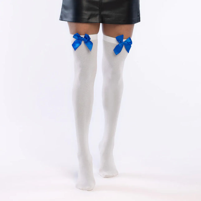 Sukkapari Bow valkoinen/sininen