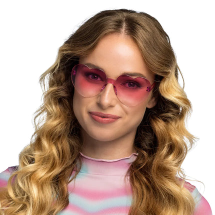 Juhlapullo Festivaali sydämet vaaleanpunainen