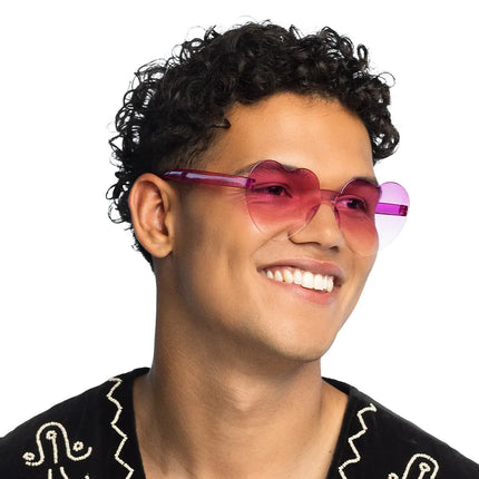 Juhlapullo Festivaali sydämet vaaleanpunainen