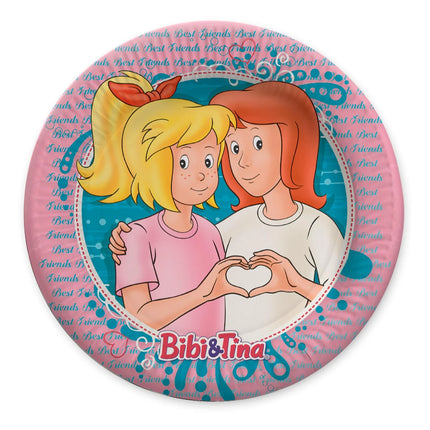 Bibi ja Tina -lautaset 23 cm, 8 kpl