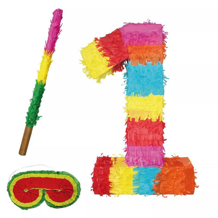 Numero 1 Piñata-setti, 3-osainen, 45 cm