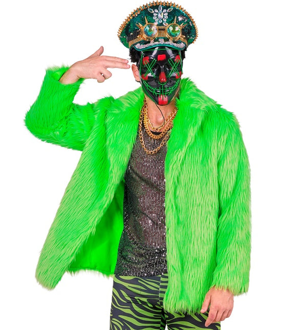 Turkistakki Plush Neon vihreä