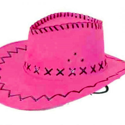 Cowboy hattu vaaleanpunainen