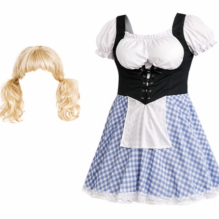 Sininen dirndl-mekko Oktoberfestille miehille