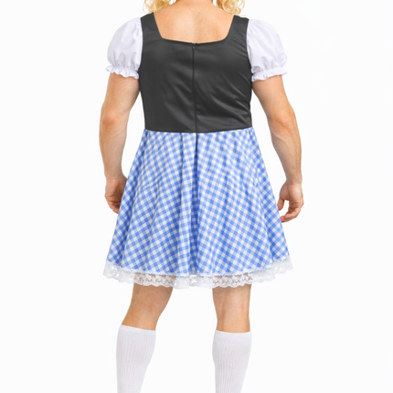 Sininen dirndl-mekko Oktoberfestille miehille