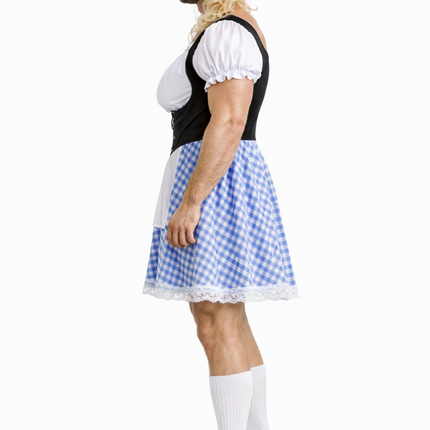 Sininen dirndl-mekko Oktoberfestille miehille