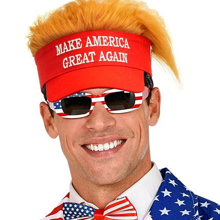 AURINKOVISIIRI, JOSSA ON PEHMOISET HIUKSET "MAKE AMERICA GREAT AGAIN" (TEE AMERIKASTA JÄLLEEN SUURI)