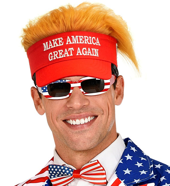 AURINKOVISIIRI, JOSSA ON PEHMOISET HIUKSET "MAKE AMERICA GREAT AGAIN" (TEE AMERIKASTA JÄLLEEN SUURI)