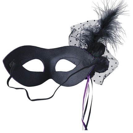 Violetti silmä naamio kukka paljetteja