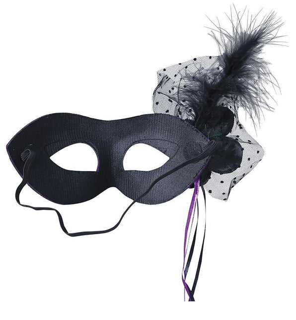 Violetti silmä naamio kukka paljetteja