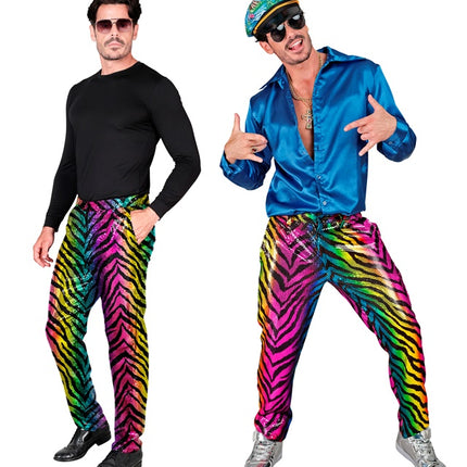 PAILLETS BROEK REGENBOOG TIGER Aikuinen
