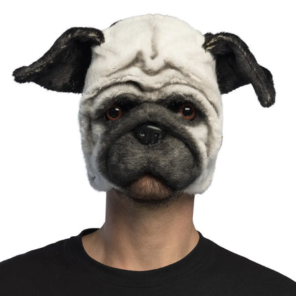 Zwart Witte Masker Mops Hond