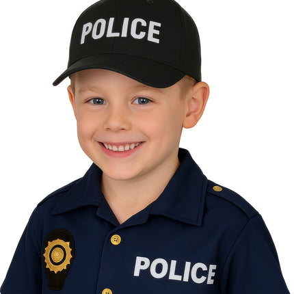 Musta lasten poliisilakki