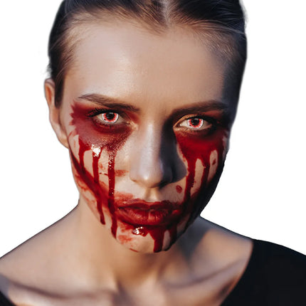 3 kuukauden käyttöiset Blood splatter -piilolinssit