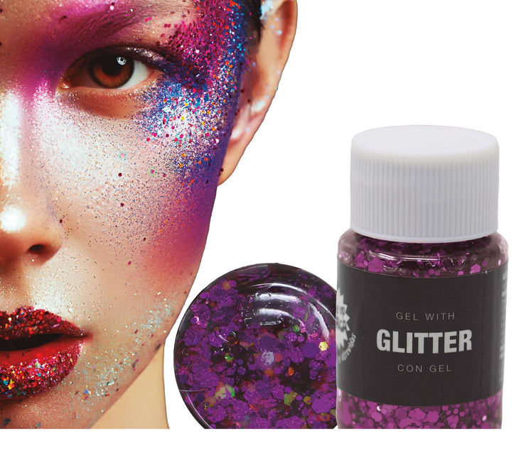 Violetti glittergeeli 20g