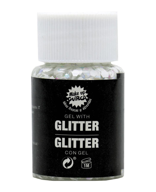 Valkoinen glittergeeli 20g