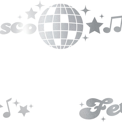 Hopeiset kasvo-tarrat Disco