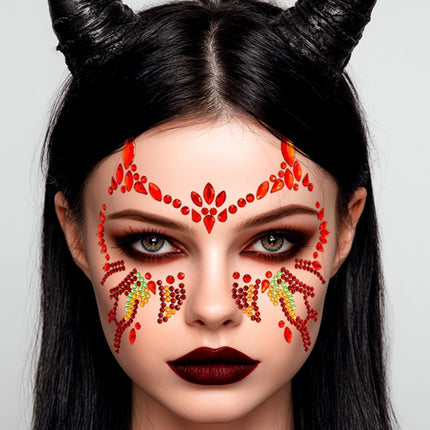 Kasvojen koristelu Devil