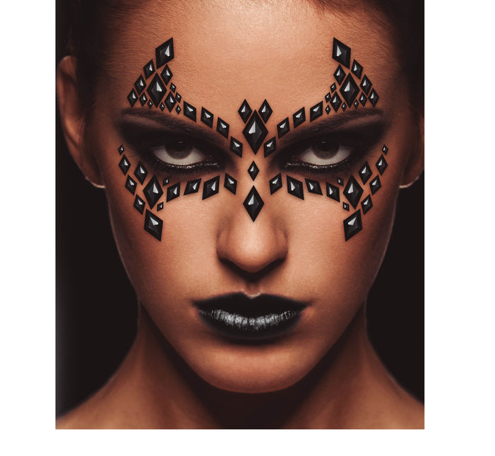 Mustat kasvot tarrat Bat 30x14 cm