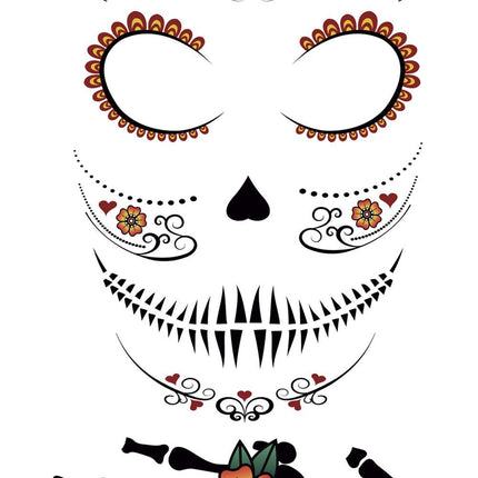 Dia De Los Muertos kasvot tarrat 30x14 cm