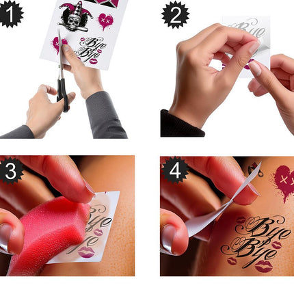 Väärennettyjä tatuointeja Harley Quin