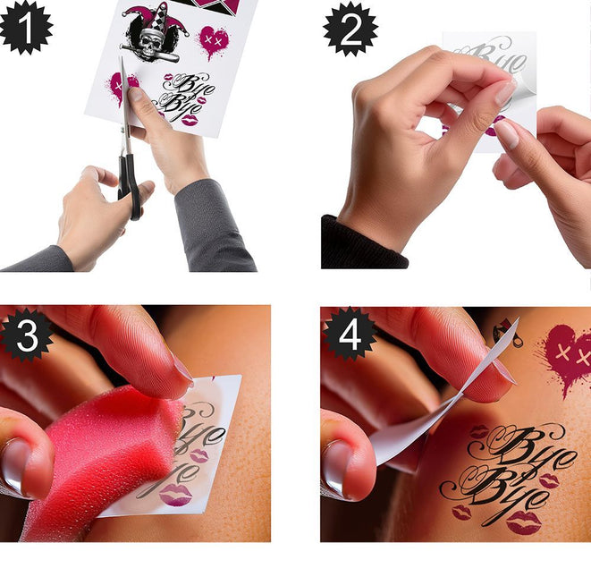 Väärennettyjä tatuointeja Harley Quin