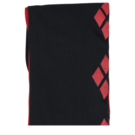 Mustat punaiset säärystimet Harley Quin