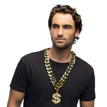 Gouden Ketting Dollar Teken