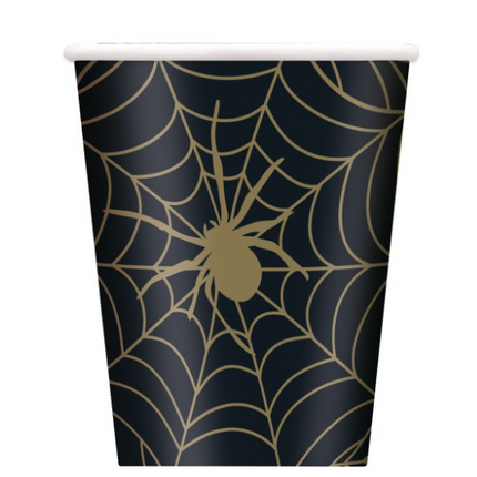 Halloween-hämähäkinverkko-kupit, 8 kpl