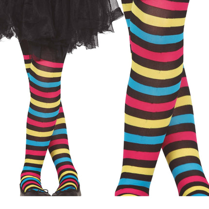 Säärystimet raidallinen tyttö