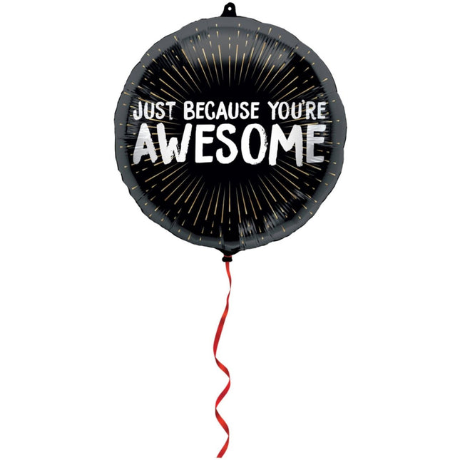 18In/45cm Because You're Awesome van Folat koop je bij Partywinkel