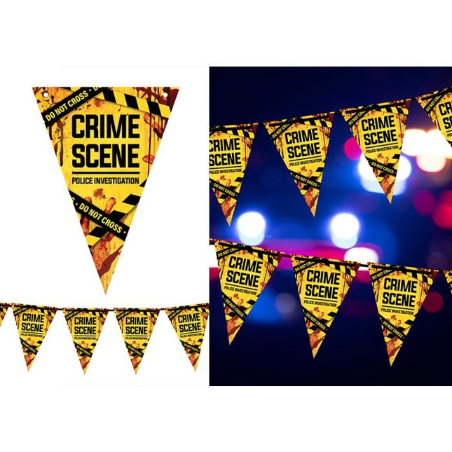 Halloween-koristeketju, keltainen, Crime Scene, 3 m