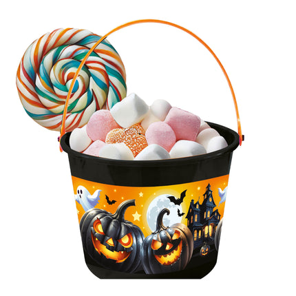 Halloween-kori, musta, karkkia