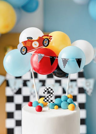 2 Jaar Kaars Race 5,5cm van Partydeco koop je bij Partywinkel