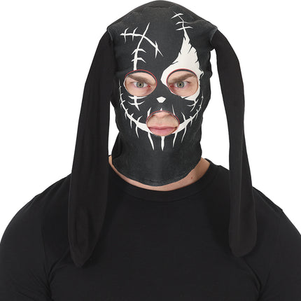 Halloween-naamio: musta kani