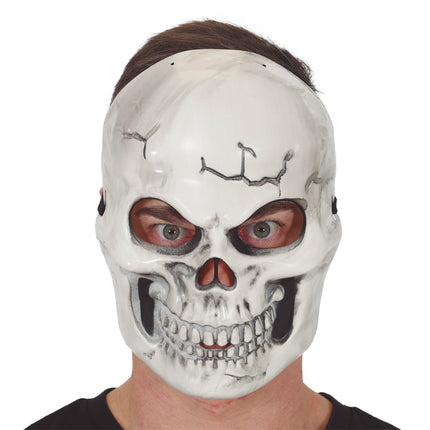 Halloween Masker Wit Skelet